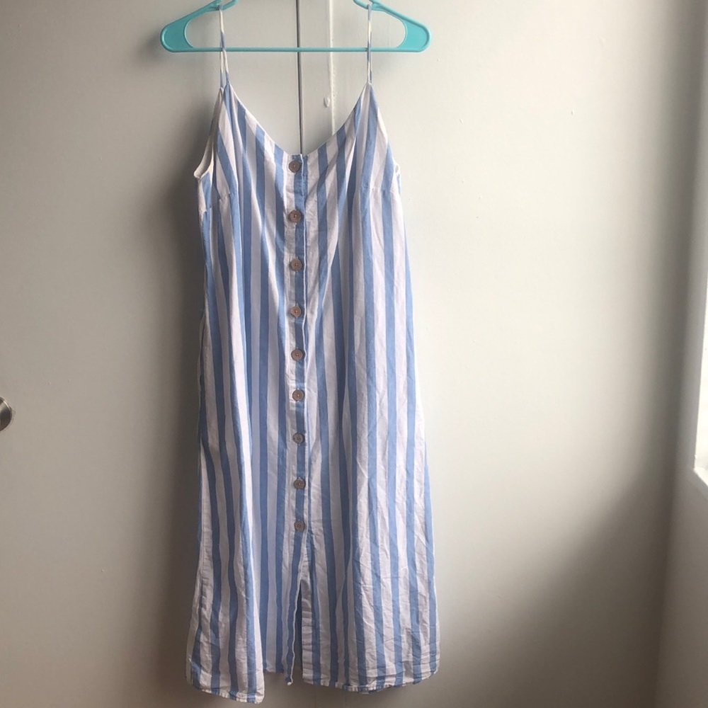 Zara Striped Midi Dress